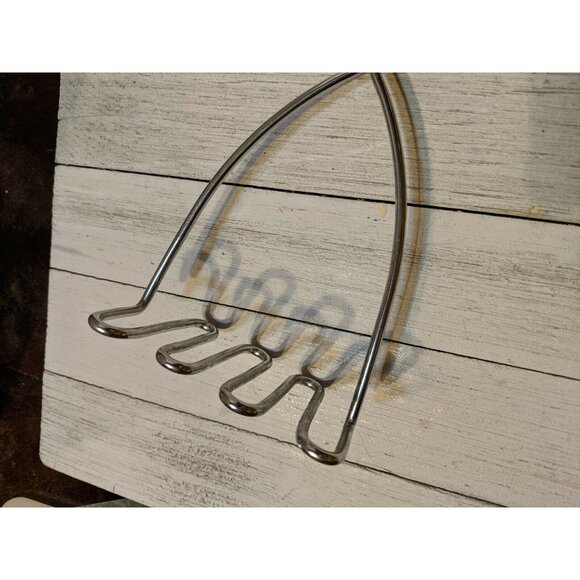 Vintage EKCO #9 Potato Vegetable Masher Black Handle Utensil 9" - Picture 3 of 6